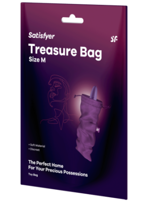 Sac de rangement sextoys violet taille M Treasure Bag Satisfyer - CC597880